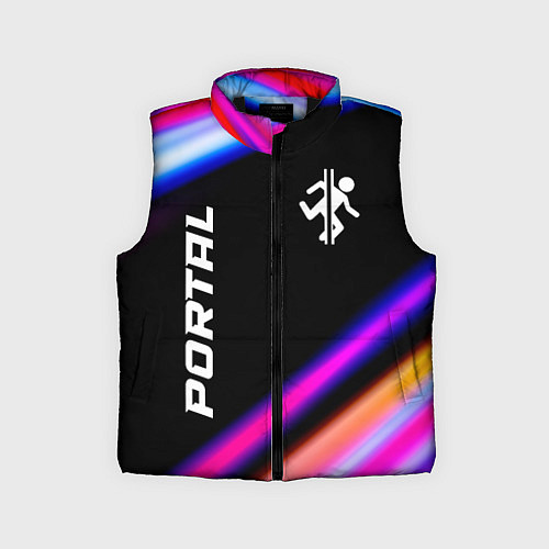 Детский жилет Portal fast light neon stripes / 3D-Черный – фото 1