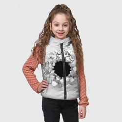 Детский жилет Взрыв стены изнутри, цвет: 3D-светло-серый — фото 2