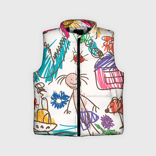 Детский жилет Детский принт / 3D-Черный – фото 1