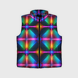 Детский жилет Неоновые лучи - калейдоскоп