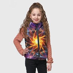 Детский жилет Закрученная абстракция, цвет: 3D-черный — фото 2