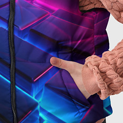 Детский жилет Неоновые абстрактные слитки, цвет: 3D-красный — фото 2