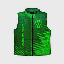 Детский жилет Volkswagen - green gradient вертикально