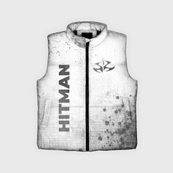 Детский жилет Hitman - white gradient вертикально, цвет: 3D-черный