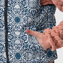 Детский жилет Геометрический узор бело-синий, цвет: 3D-черный — фото 2