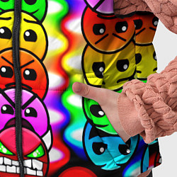 Детский жилет Geometry smile dash, цвет: 3D-черный — фото 2