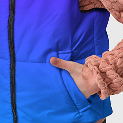 Детский жилет Фиолетово синий градиент, цвет: 3D-черный — фото 2