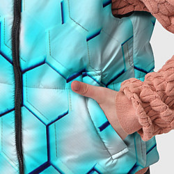Детский жилет Неоновая броня соты, цвет: 3D-черный — фото 2