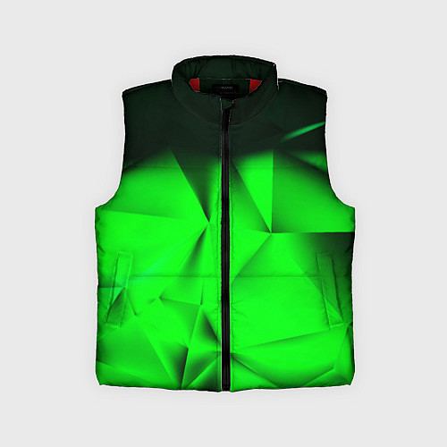 Детский жилет Кислотная абстракция кубы / 3D-Красный – фото 1