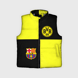 Детский жилет Barcelona x Borussia, цвет: 3D-светло-серый