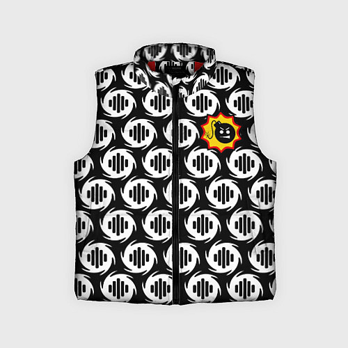 Детский жилет Serious Sam logo pattern / 3D-Красный – фото 1