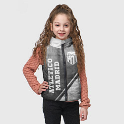 Детский жилет Atletico Madrid - grey gradient вертикально, цвет: 3D-черный — фото 2