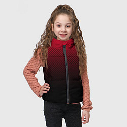 Детский жилет Градиент красно-чёрный текстурированный, цвет: 3D-красный — фото 2