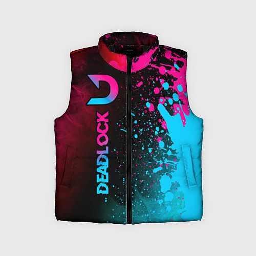 Детский жилет Deadlock - neon gradient по-вертикали / 3D-Черный – фото 1