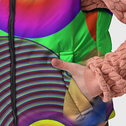 Детский жилет Яркие шары с градиентом, цвет: 3D-красный — фото 2