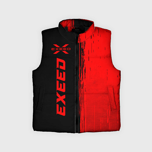 Детский жилет Exeed - red gradient по-вертикали / 3D-Черный – фото 1