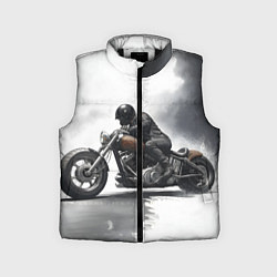 Детский жилет Крутой байкер скетч