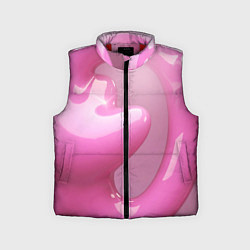 Детский жилет Розовые краски абстракция