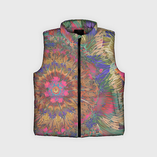 Детский жилет Калейдоскоп красок / 3D-Светло-серый – фото 1