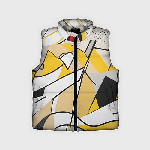Детский жилет Абстракция поп-арт геометрия / 3D-Светло-серый – фото 1