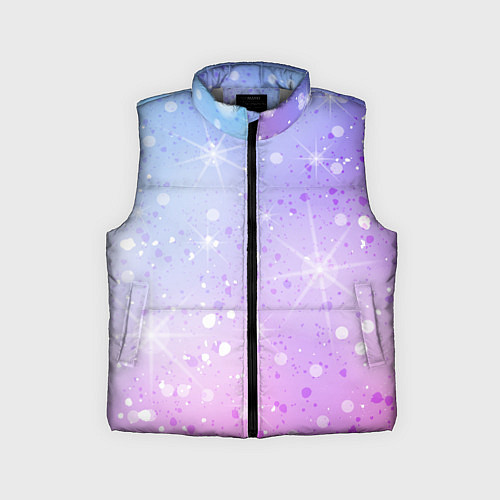 Детский жилет Абстрактный фон с бликами / 3D-Светло-серый – фото 1