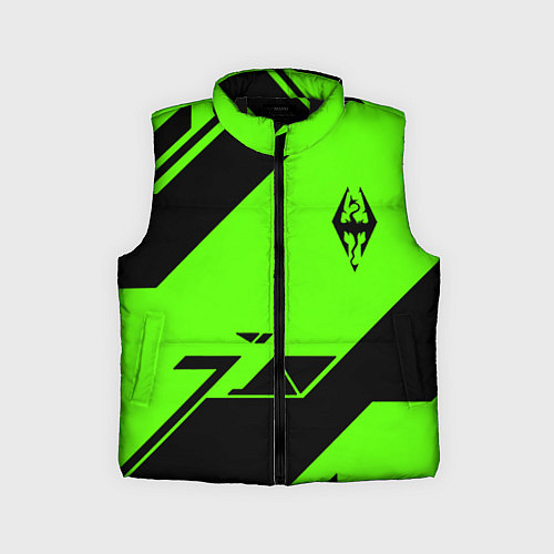 Детский жилет The Elder Scrolls geometry steel / 3D-Черный – фото 1