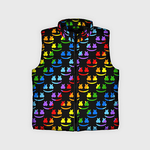 Детский жилет Marshmello pattern neon / 3D-Черный – фото 1