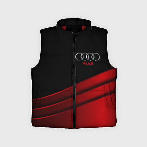 Детский жилет AUDI carbon metal / 3D-Красный – фото 1