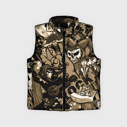 Детский жилет Король и шут средневековья играют рок / 3D-Черный – фото 1