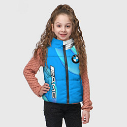 Детский жилет BMW abstrac line steel, цвет: 3D-красный — фото 2