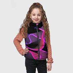 Детский жилет Линейная геометрия, цвет: 3D-черный — фото 2