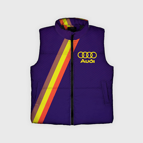 Детский жилет AUDI line sport / 3D-Черный – фото 1