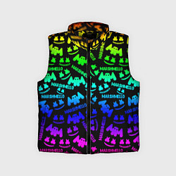 Детский жилет Marshmello neon steel pattern, цвет: 3D-черный