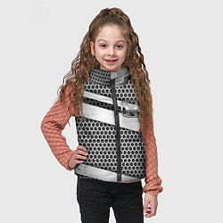 Детский жилет Honda metal steel, цвет: 3D-светло-серый — фото 2