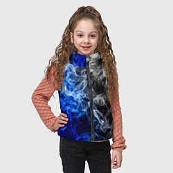 Детский жилет Столкновение дыма, цвет: 3D-светло-серый — фото 2