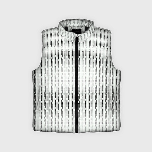 Детский жилет Чёрные точки на белом фоне / 3D-Черный – фото 1