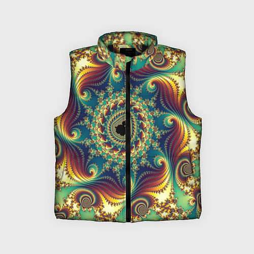 Детский жилет Оптический узор текстура / 3D-Черный – фото 1