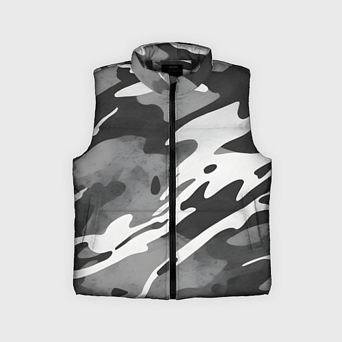 Детский жилет Черно белый камуфляж / 3D-Черный – фото 1