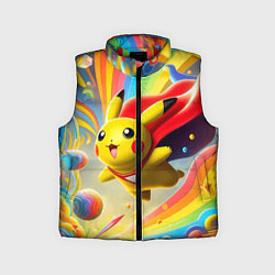 Детский жилет Super Pikachu - ai art fantasy, цвет: 3D-красный