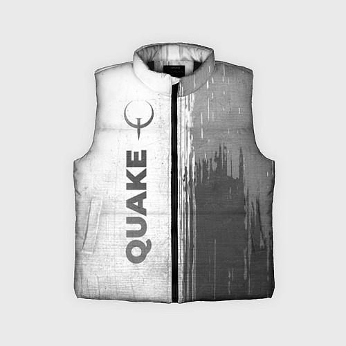 Детский жилет Quake - white gradient по-вертикали / 3D-Черный – фото 1