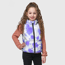 Детский жилет Фиолетовый арт тай дай, цвет: 3D-черный — фото 2