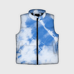 Детский жилет Синий тай дай