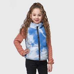 Детский жилет Синий тай дай, цвет: 3D-черный — фото 2