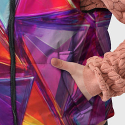 Детский жилет Разноцветные треугольники 2, цвет: 3D-черный — фото 2