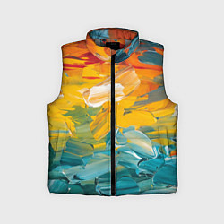Детский жилет Хаотичный цветные мазки краски