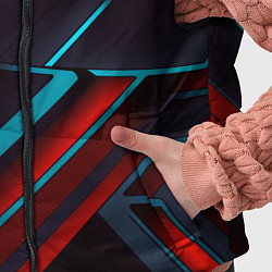 Детский жилет Абстракция из линий, цвет: 3D-светло-серый — фото 2