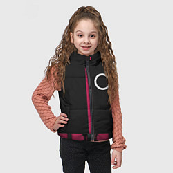 Детский жилет Форма стражи - Круг Squid Game, цвет: 3D-светло-серый — фото 2