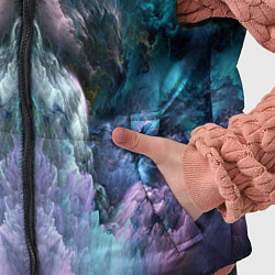 Детский жилет Фантастический неоновый космос, цвет: 3D-черный — фото 2