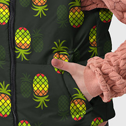 Детский жилет Ананасовый паттерн, цвет: 3D-красный — фото 2