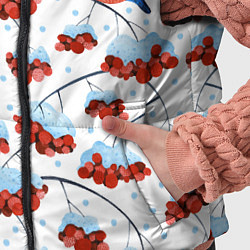 Детский жилет Снегири в шапочках на рябине, цвет: 3D-светло-серый — фото 2